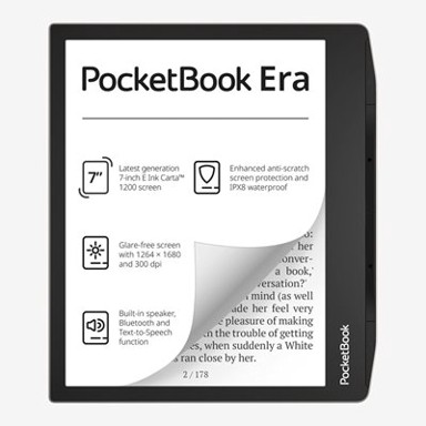 POCKETBOOK E-čitač Era, 7" Touch, 16GB, Wi-Fi, srebrni